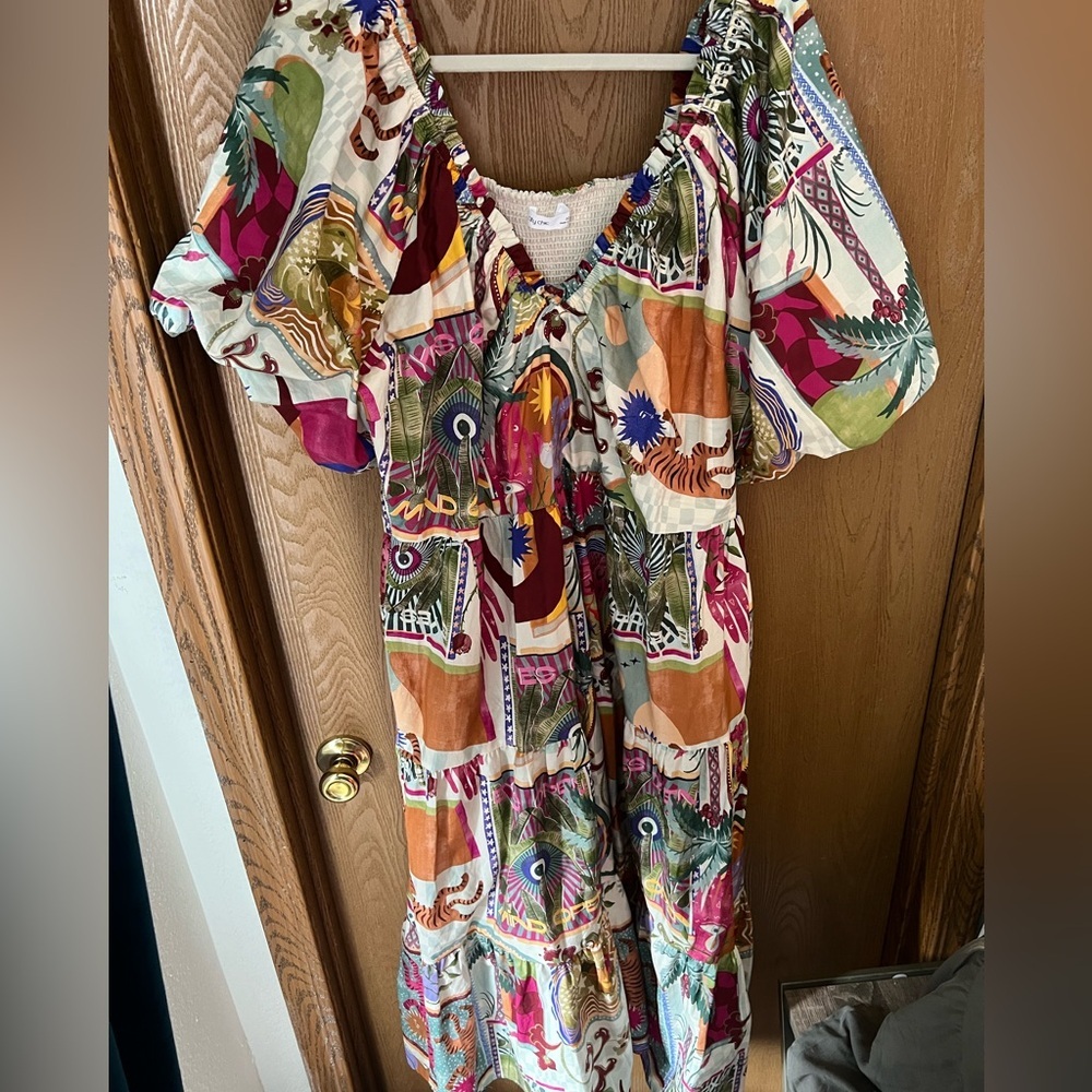 City Chic 22 Bohemian Whimsical Midi Dress - Picture 6 of 12